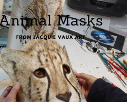 Animal Masks- Cheetah mask- Cheetah Painting
