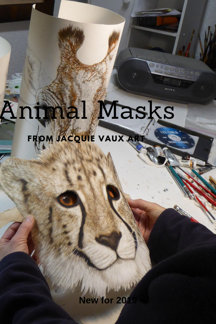 Animal Masks- Cheetah mask- Cheetah Painting