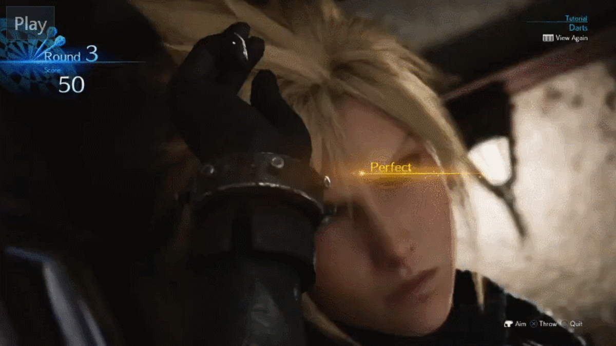 How To Throw A Perfect Game Of Darts In Final Fantasy VII Remake