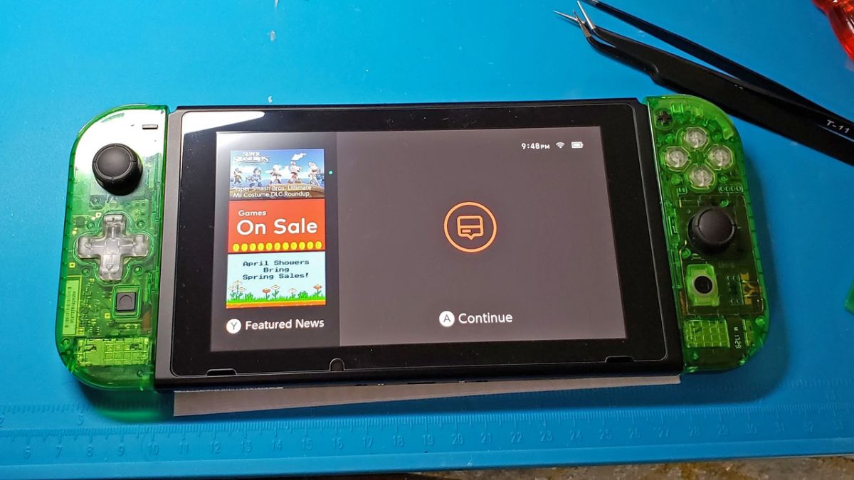 Someone built a very genuine-looking Nintendo Switch to play Animal Crossing: New Horizons