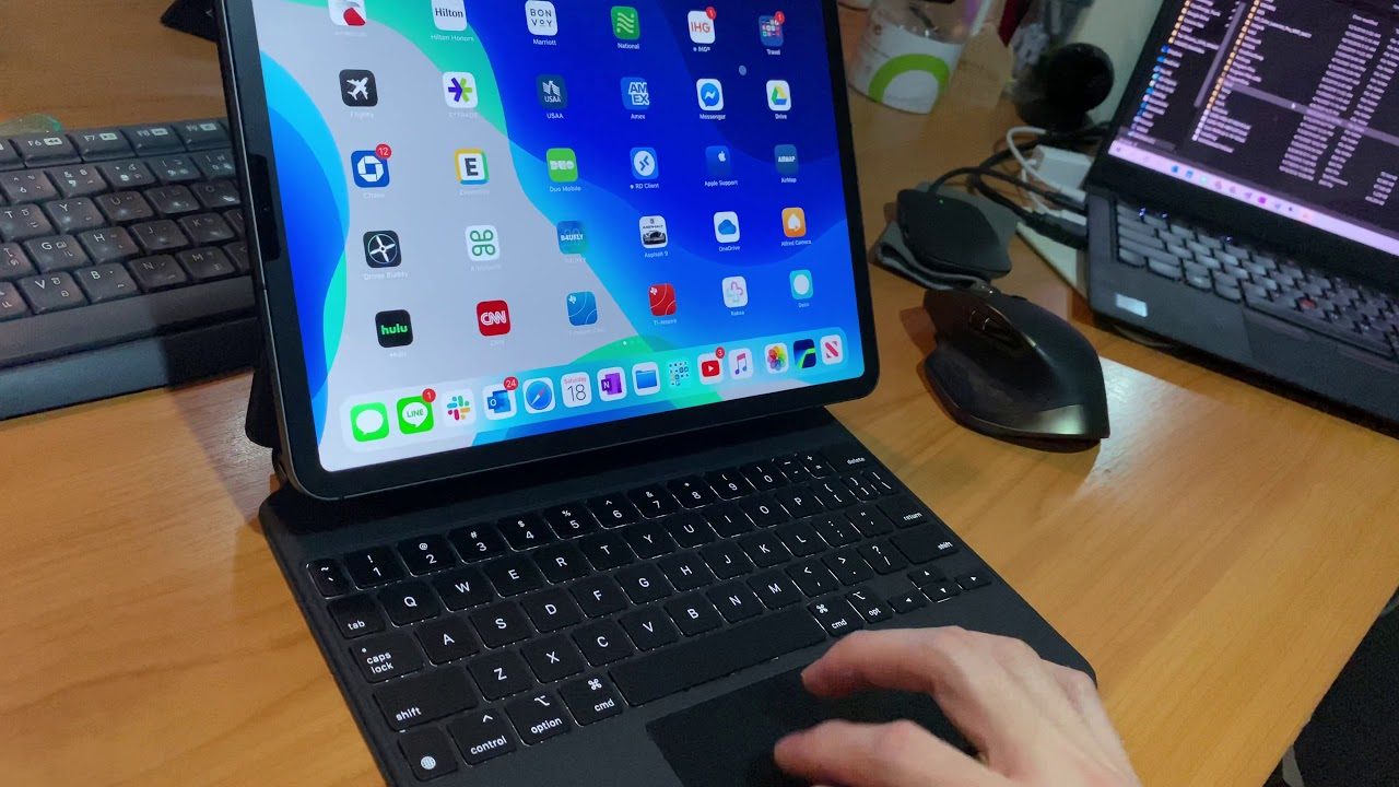 Early hands-on videos provide close-up look at new Magic Keyboard with trackpad for iPad Pro