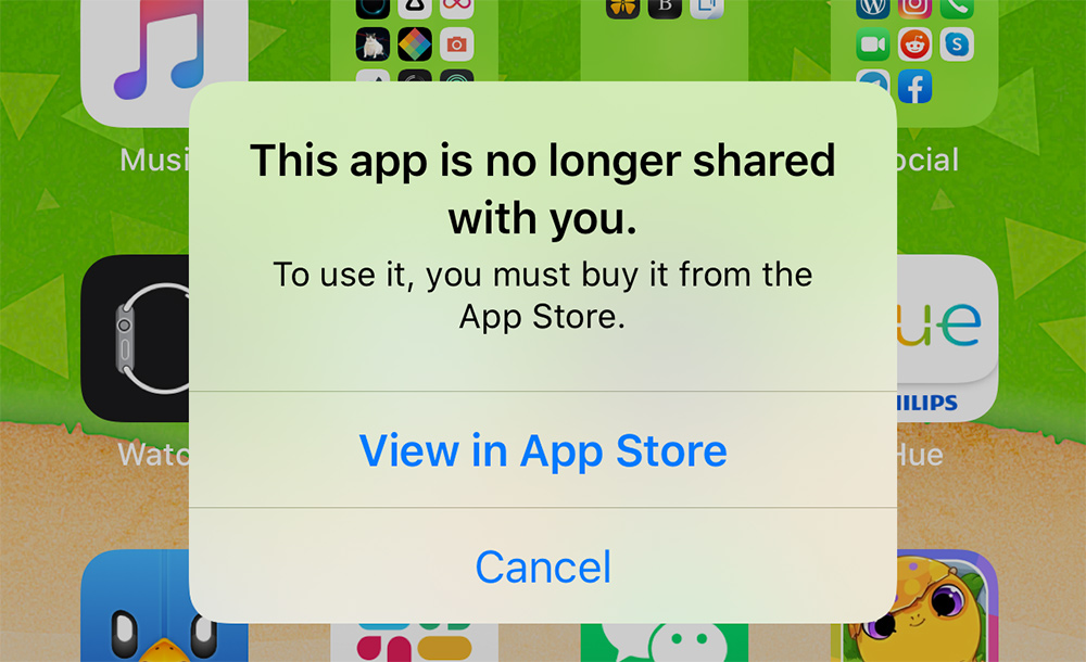 iOS Bug Preventing Some Apps From Opening With ‘This App is No Longer Shared’ Message