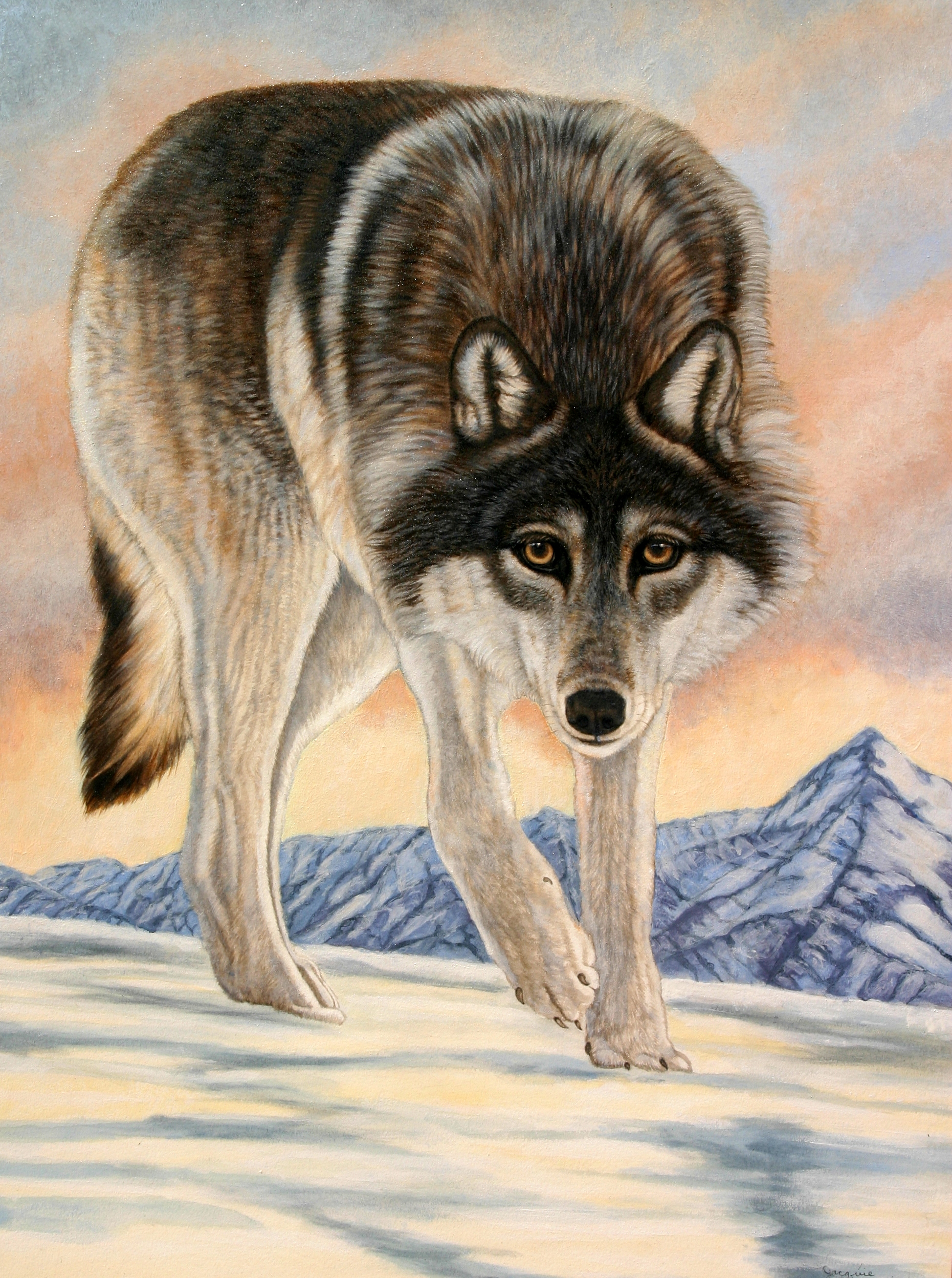 Animal Art Wolf Painting