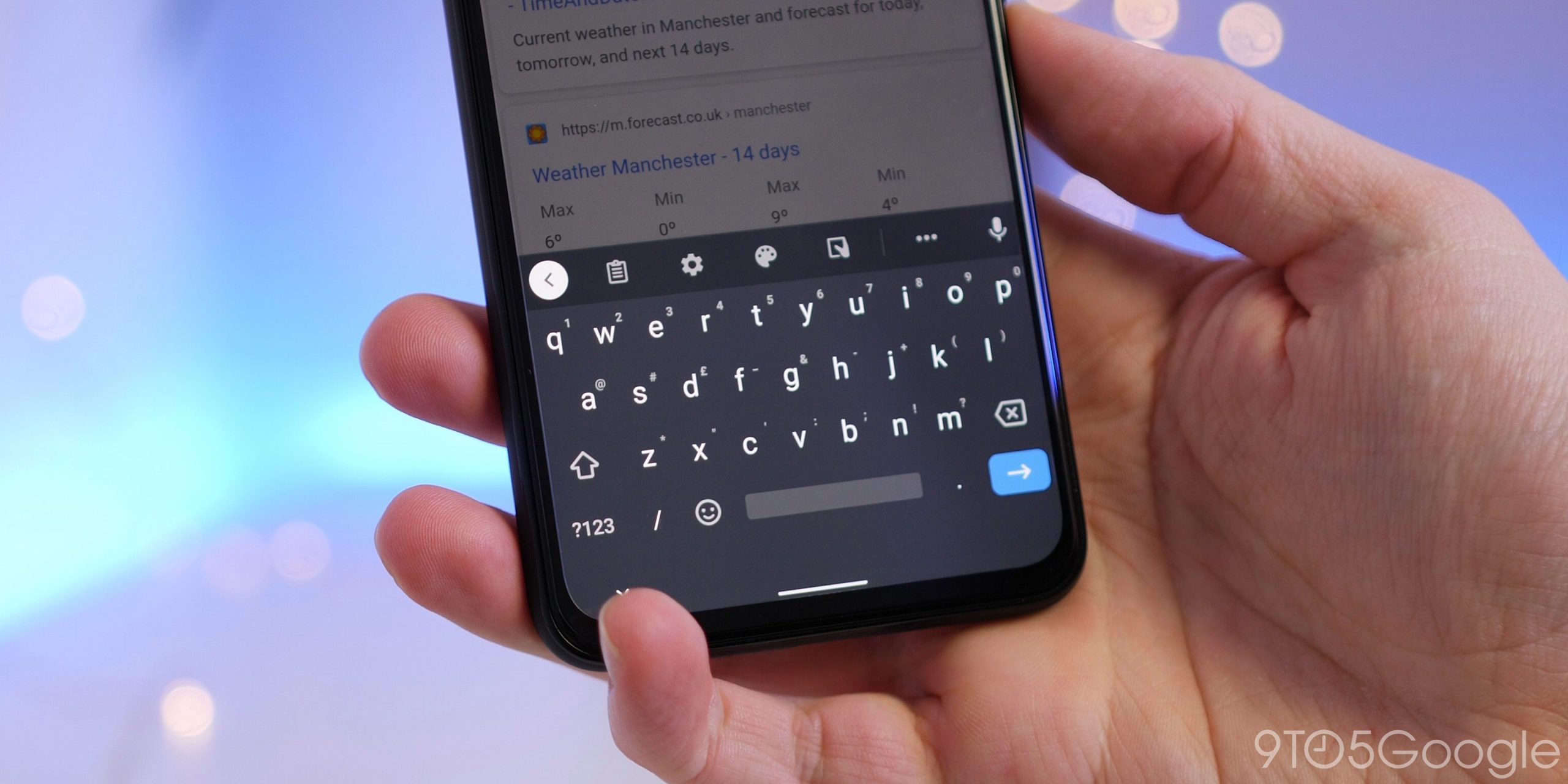 Google Search button disappears from Gboard on Android
