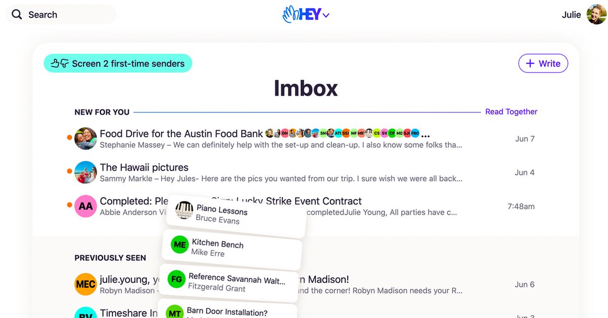 Hey is a wildly opinionated new email service from the makers of Basecamp