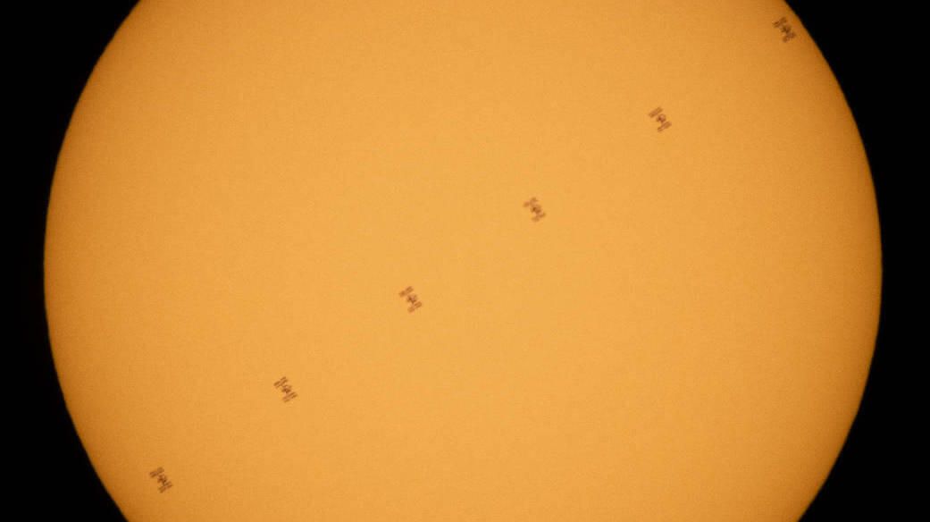 Science Tips  Tips  Tricks   Technology NASA snaps sensational view of ISS crossing in front of the sun